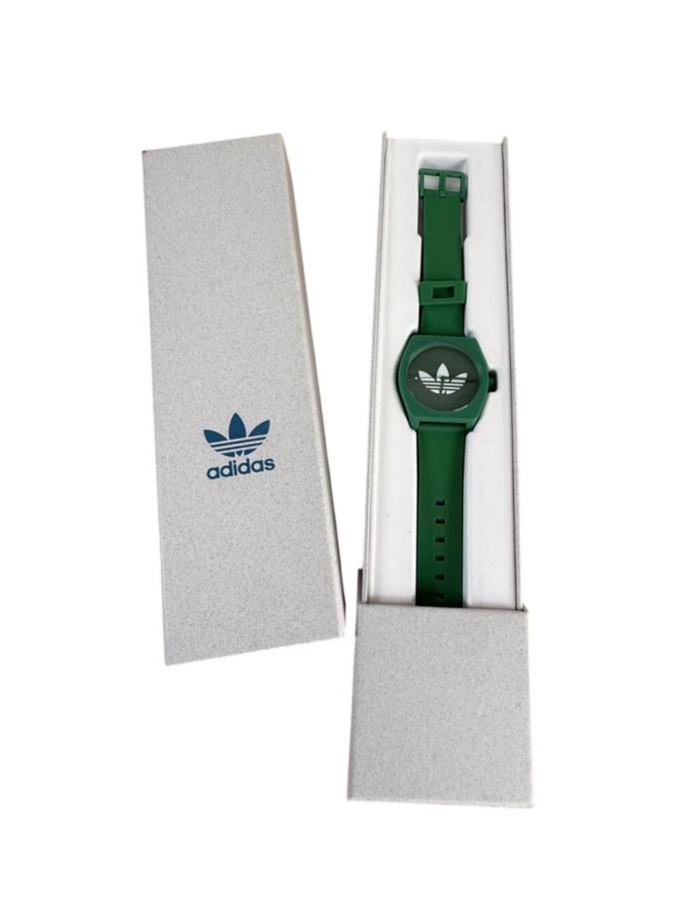 Adidas Process SP1 Trefoil Green Silicone Strap Watch Original Box Sporty